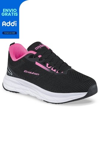 Tenis Running Rofer Negro Para Niña Croydon Croydon