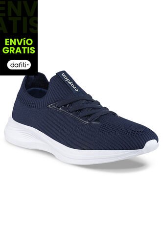Tenis Para Caminar Floxs Azul Osc Croydon Para Mujer Croydon