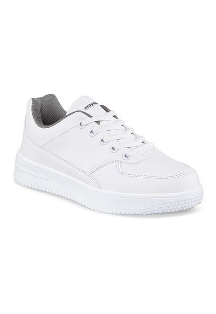 Tenis Colegio Shopir C Blanco-Gris Para Niño Y Niña Croydon