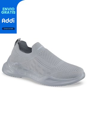 Tenis Running Loccer Gris Para Hombre Croydon