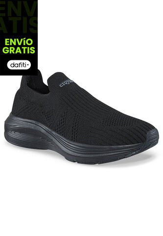 Tenis Para Caminar Wefer Negro-Negro Croydon Para Mujer Croydon