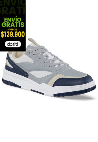 Tenis Urbanos Lynco Gris-Azul Para Hombre Croydon Croydon