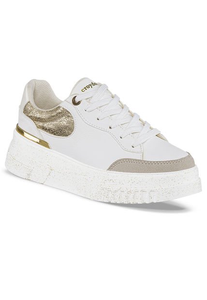 Tenis Urbanos Hailey Blanco-Oro Para Mujer Croydon