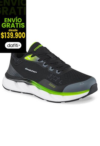 Tenis Running Viura Negro Para Hombre Croydon Croydon