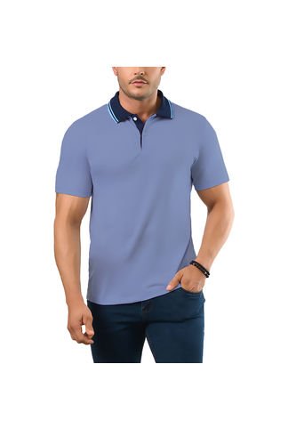 Camiseta Polo Lucas Azul Para Hombre Croydon Croydon
