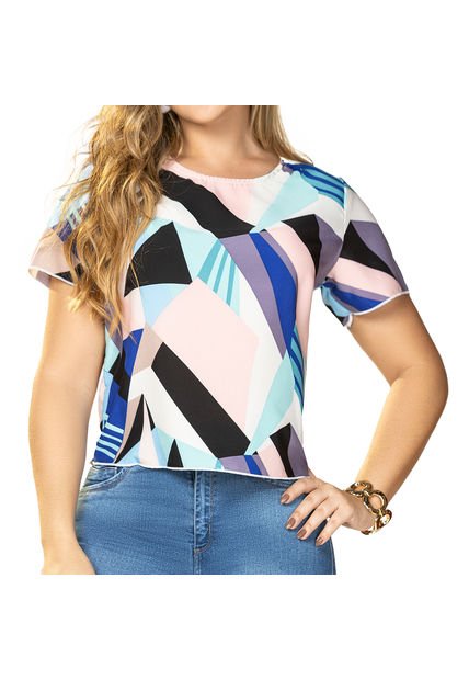 Blusa Belen Azul Para Mujer Croydon