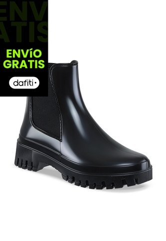 Botines Lluvia Kathie Negro Croydon Para Mujer Croydon