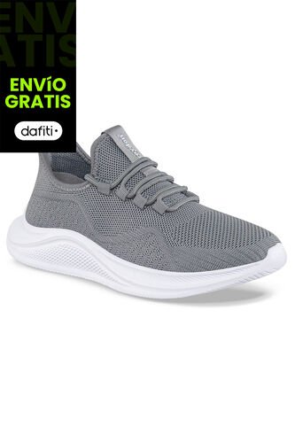 Tenis Running Hetter Gris Para Mujer Croydon Croydon