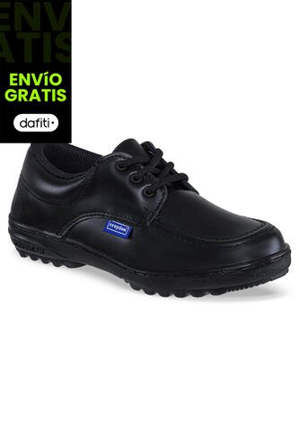 Zapatos Escolares Leader Negro-Neg Para Niña Y Niño Croydon Croydon
