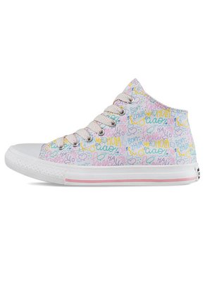 Tenis Minka Alto Blanco Para Niña Croydon