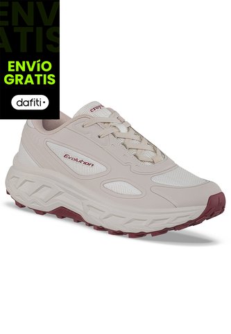 Tenis Trail Running Kimeq Beige Croydon Para Mujer Croydon