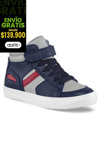 Tenis Casuales Manka Alto Gris Para Niño Croydon Croydon
