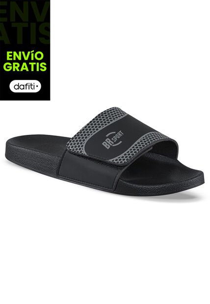Sandalias Playeras Fynox Negro Croydon Para Hombre