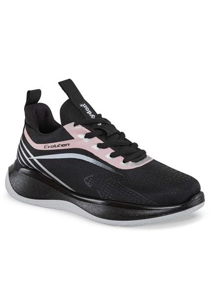 Tenis Running Fapy Negro-Blanco Para Mujer Croydon