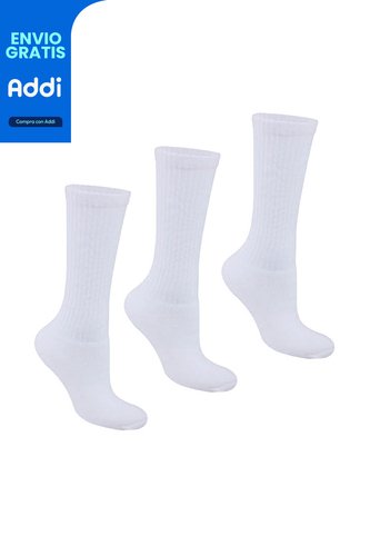 Medias Acanaladas Blanco Para Mujer Croydon Croydon