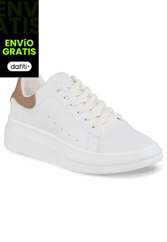Tenis Urbanos Bera Blanco-Café Croydon Para Mujer Croydon