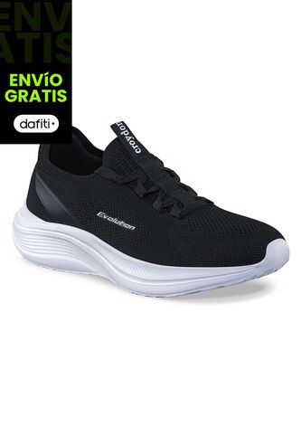 Tenis Para Caminar Vorinux Negro-Blanco Croydon Para Hombre Croydon
