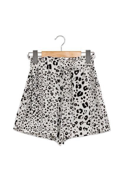 Short Pantera Blanco Para Mujer Croydon