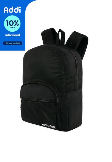Kit Morral Institucional Negro Para Hombre Y Mujer Croydon