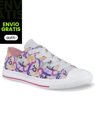 Tenis Casuales Mic Bajo Lila Croydon Para Niña Croydon