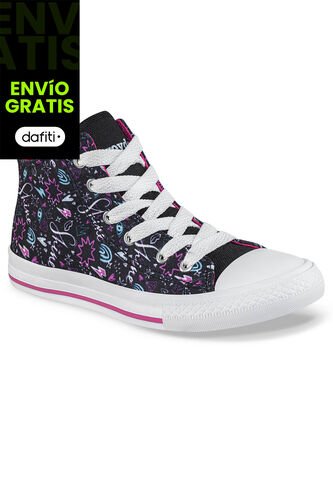 Botines Portia Alto Negro Croydon Para Niña Croydon