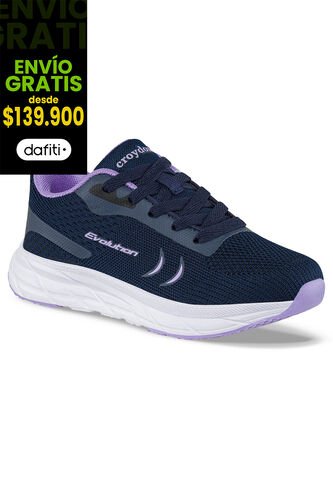 Tenis Running Glinor Azul Osc Para Niña Croydon Croydon