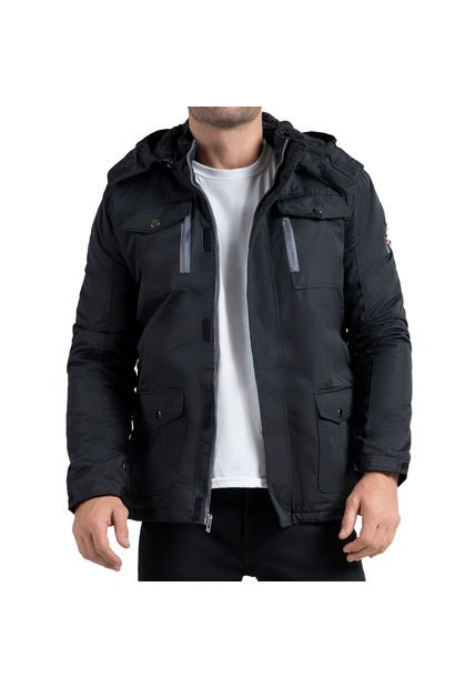 Chaqueta Jou Negro Para Hombre Croydon