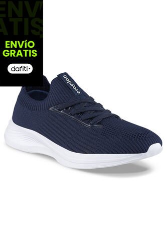 Tenis Para Caminar Floxs Azul Osc Croydon Para Mujer Croydon
