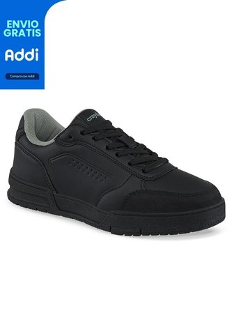 Tenis Colegio Krop Negro Para Niño Y Niña Croydon Croydon