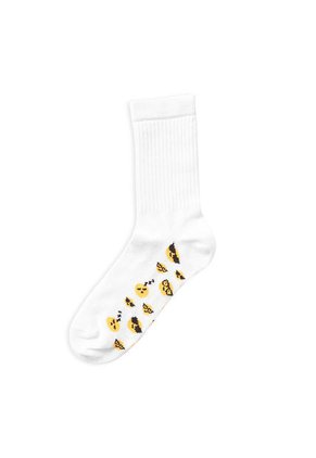 Medias Emoji Blanco Para Hombre Croydon