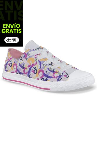 Tenis Casuales Mic Bajo Lila Croydon Para Niña Croydon