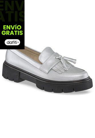 Mocasines Griselda Plata Para Mujer Croydon Croydon