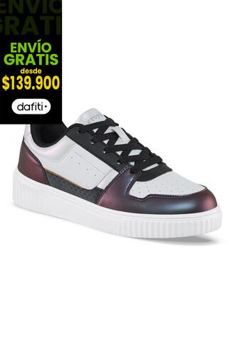 Tenis Urbanos Argenyx Blanco-Negro Para Mujer Croydon Croydon