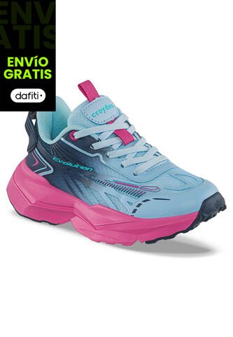 Tenis Running Mupira Azul O-Azul Croydon Para Niña Croydon
