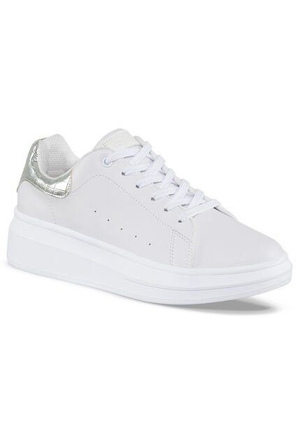 Tenis Siena Blanco-Plata Para Mujer Croydon