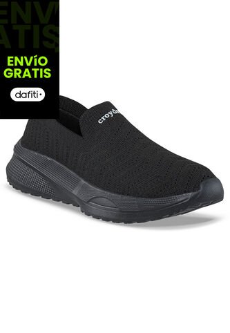 Tenis Para Caminar Slom Negro-Negro Croydon Para Mujer Croydon