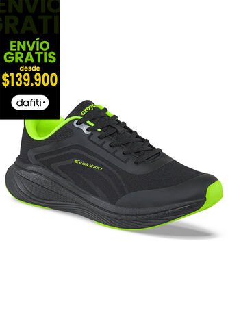 Tenis Running Velta Negro Para Hombre Croydon Croydon