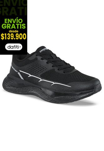 Tenis Running Sloky Negro Para Hombre Croydon Croydon