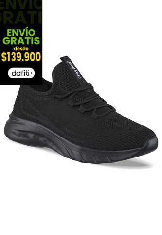 Tenis Running Pemax Negro-Negro Para Hombre Croydon Croydon