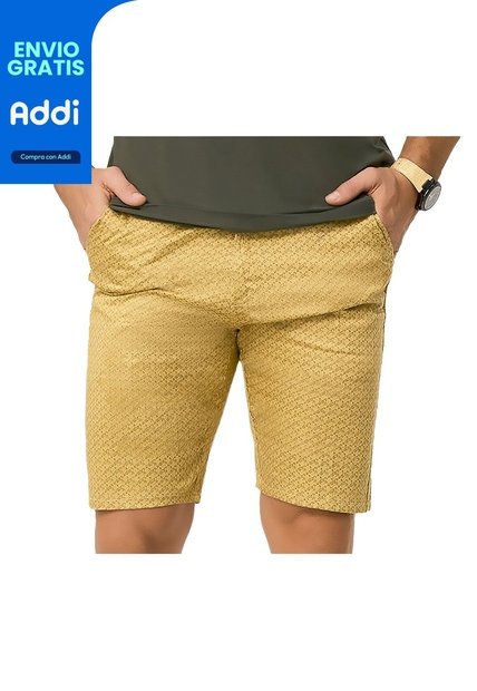 Bermuda Farias Beige Croydon Para Hombre