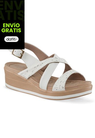 Sandalias Tacón Andrey Blanco Croydon Para Mujer Croydon