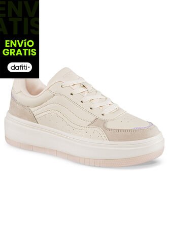 Tenis Urbanos Ilyra Beige Croydon Para Mujer Croydon