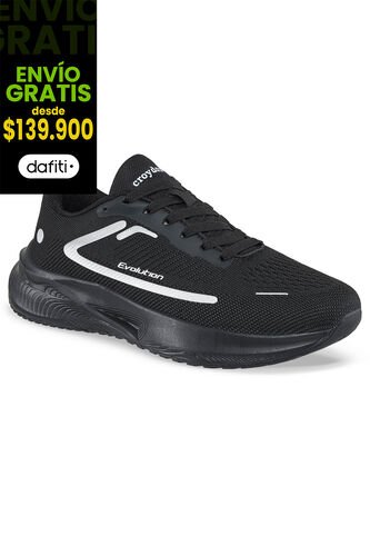 Tenis Running Bivix Negro-Negro Para Hombre Croydon Croydon
