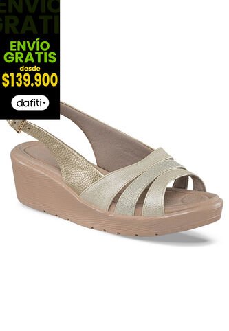 Sandalias Tacón Calista Oro Para Mujer Croydon Croydon