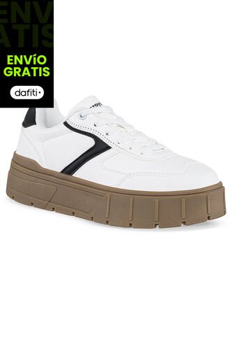 Tenis Quinter Blanco-Negro Croydon Para Mujer Croydon
