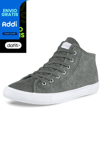 Botines Azurra Alto Gris Para Mujer Croydon Croydon