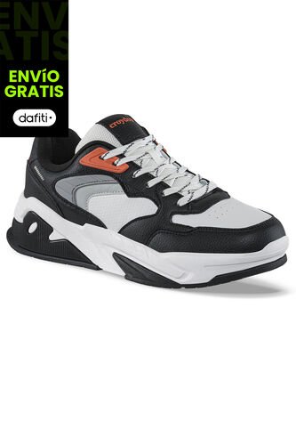 Tenis Urbanos Doter Negro-Blanco Croydon Para Hombre Croydon