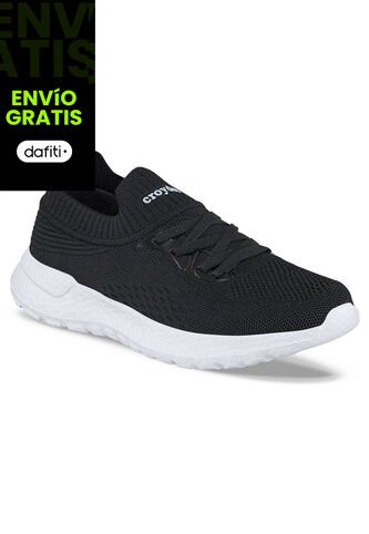 Tenis Para Caminar Azaley Negro Croydon Para Mujer Croydon