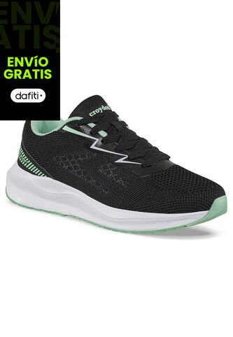 Tenis Running Drig Negro-Verde Croydon Para Mujer Croydon