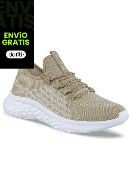 Tenis Running Trux Beige Para Mujer Croydon